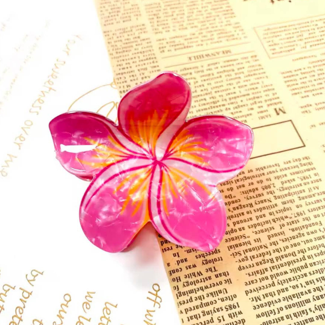 Plumeria Claw Clip