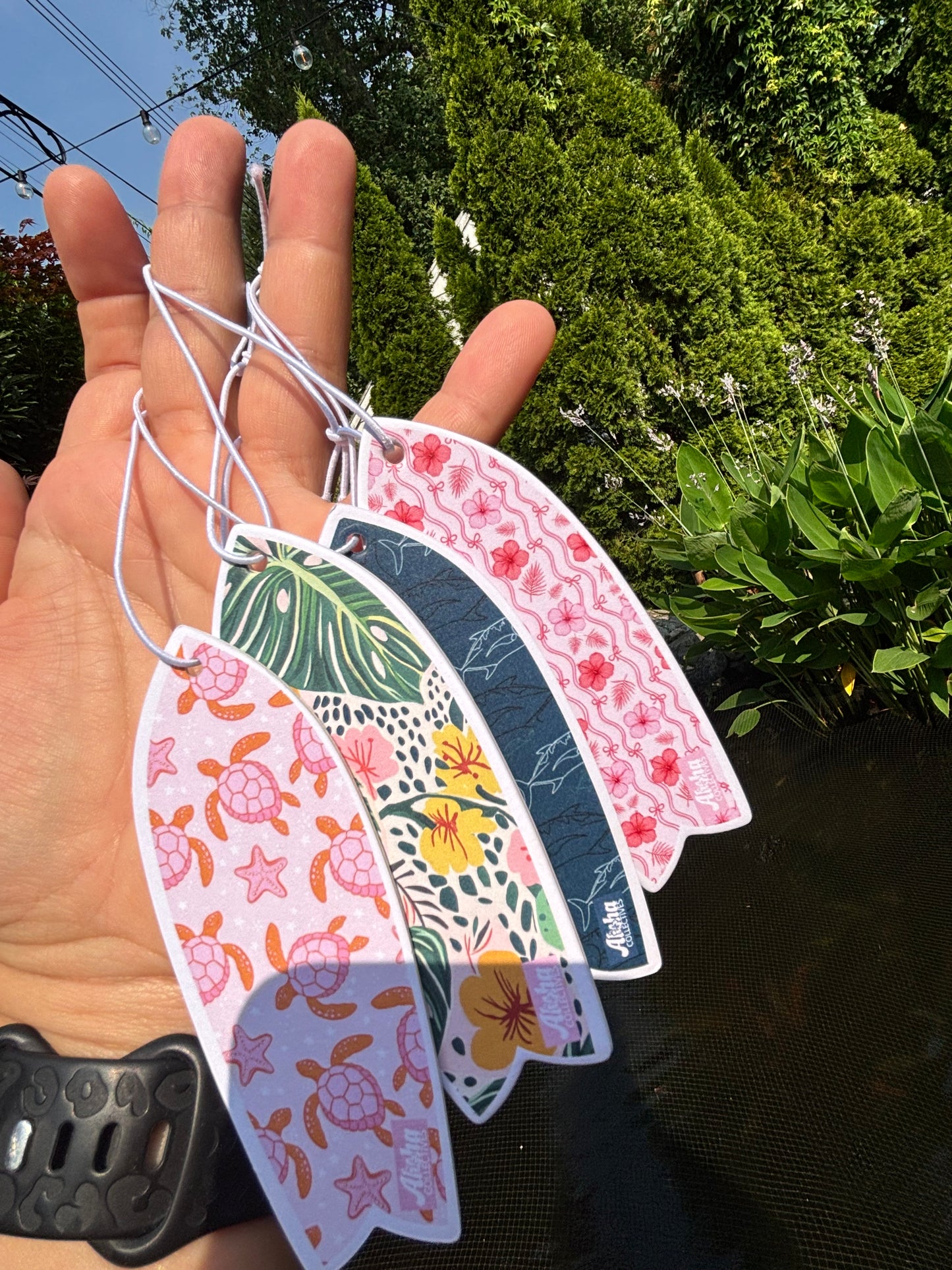 Hibiscus Surf board, Air Freshener