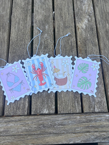 Coconut Stamp Air Freshener