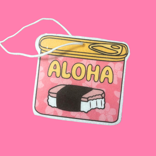 Pink Aloha Spam Can, air freshener