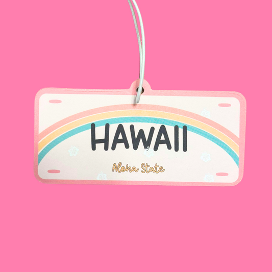 Hawaii License Plate, air freshener