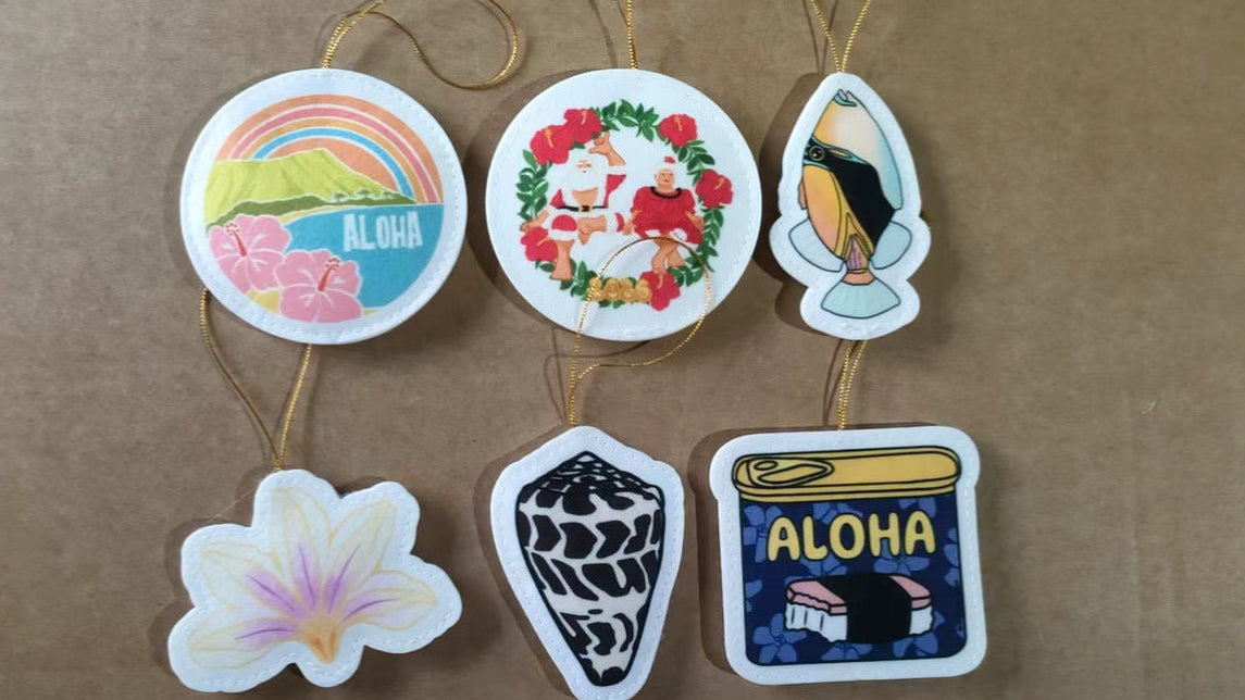 Island inspired Ornaments