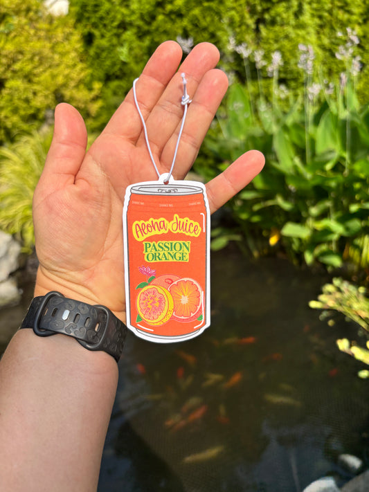 Passion Orange Juice Can, Air Freshener