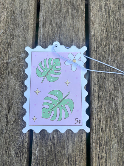 Monstera Stamp Air Freshener