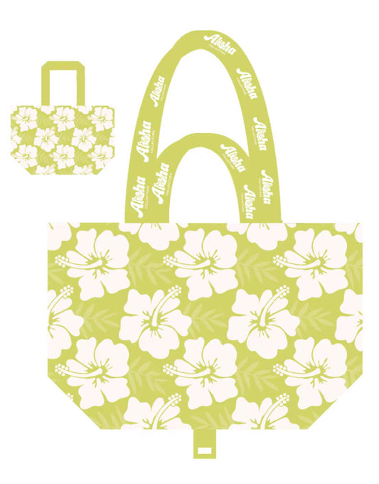 Tiny Tote bag charm, Lime