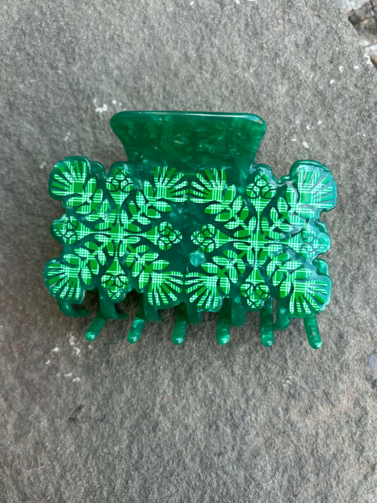 Holiday Claw Clip, Green