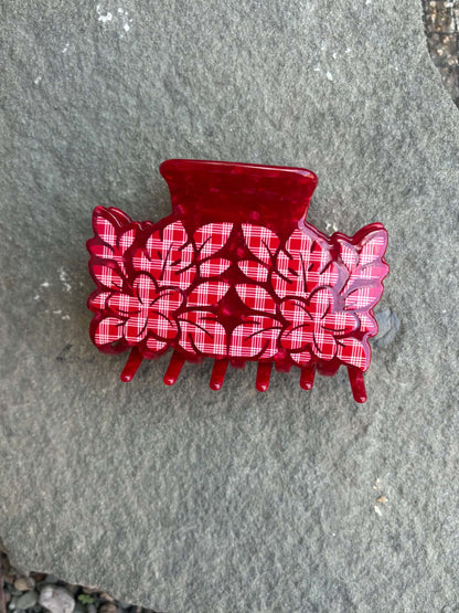 Holiday Claw Clip, Red